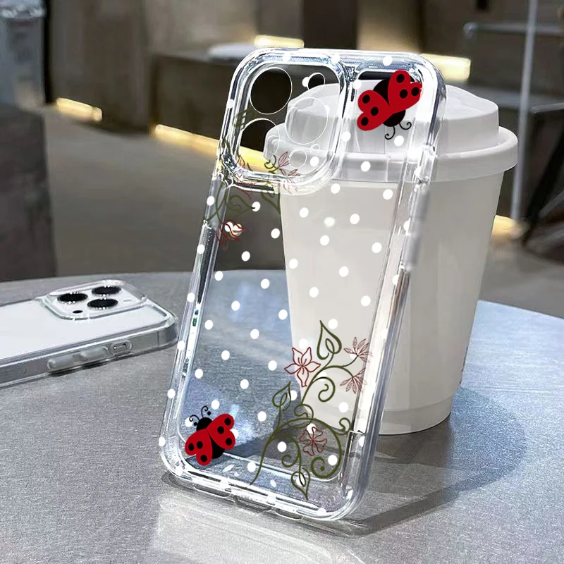 Polka Dot Ladybug Floral Transparent Shockproof Phone Case For Xiaomi Redmi Note 15 Pro Plus 5G 14 13 12 12S 11 10 14C 13C Cover
Polka Dot Ladybug Floral Transparent Shockproof Phone Case For Xiaomi Redmi Note 15 Pro Plus 5G 14 13 12 12S 11 10 14C 13C Cover