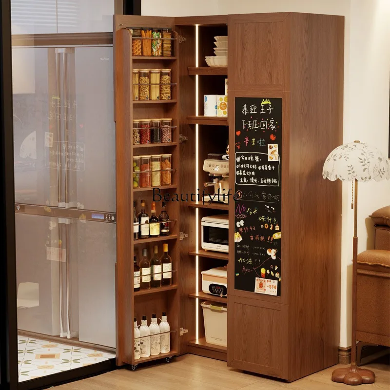 Solid wood dining side cabinet integrated storage refrigerator storage cabinet against the wall
Solid wood dining side cabinet integrated storage refrigerator storage cabinet against the wall