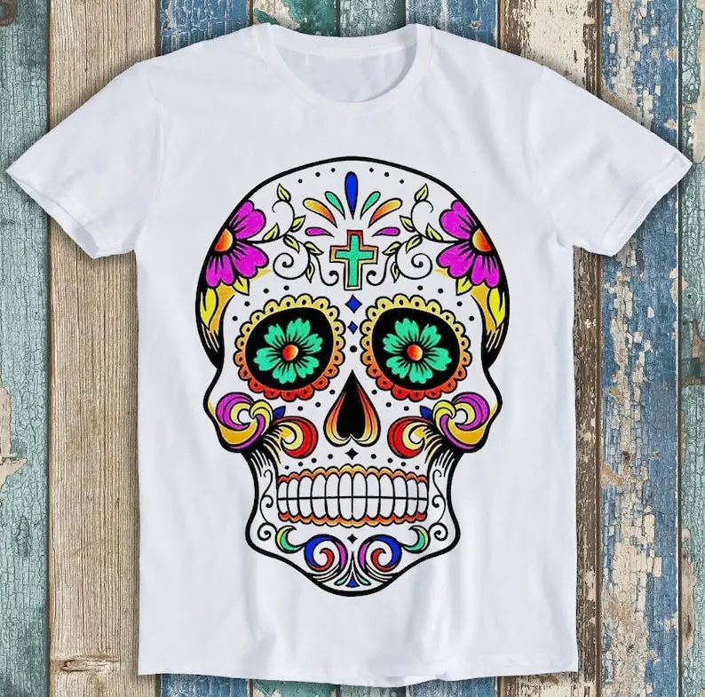 Sugar Skull Dia De Muertos Fashion Art Best Seller Funny Meme Top Gift Tee T Shirt P1520
Sugar Skull Dia De Muertos Fashion Art Best Seller Funny Meme Top Gift Tee T Shirt P1520