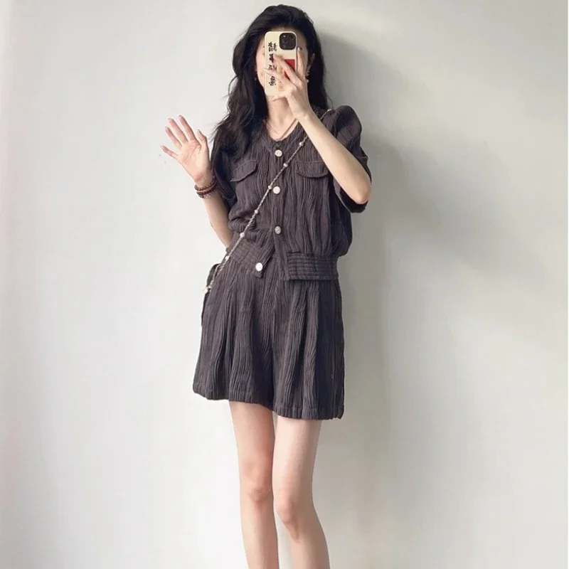 Office Gray Women's Short Sets 2 Pieces Formal New Features of Matching Casual Tailoring Chic and Elegant Products Female Shorts
Office Gray Women's Short Sets 2 Pieces Formal New Features of Matching Casual Tailoring Chic and Elegant Products Female Shorts