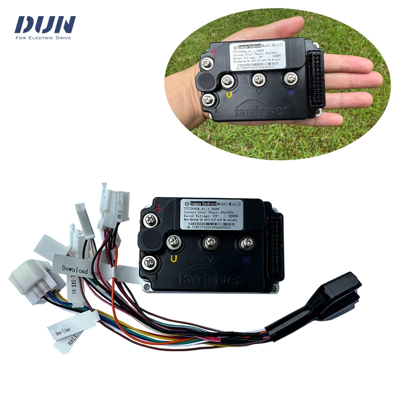 Free Shipping Smart Mini12 72260 48V-72V 80A Peak 260A 500W-2KW Fardriver Controller
Free Shipping Smart Mini12 72260 48V-72V 80A Peak 260A 500W-2KW Fardriver Controller