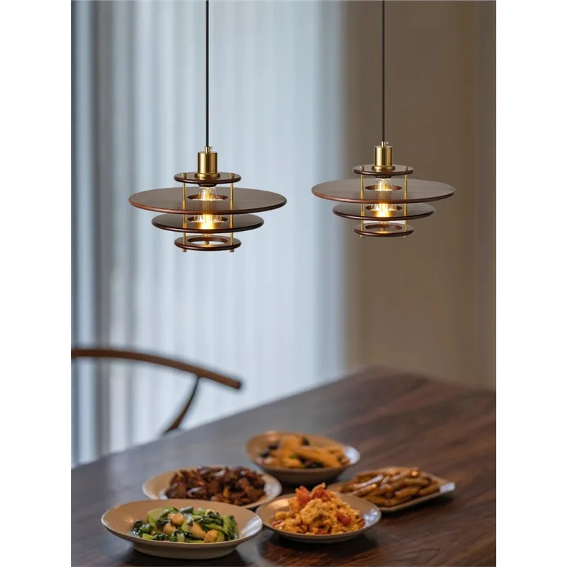 Japanese retro walnut color restaurant chandelier medieval dining table bar window chandelier
Japanese retro walnut color restaurant chandelier medieval dining table bar window chandelier
