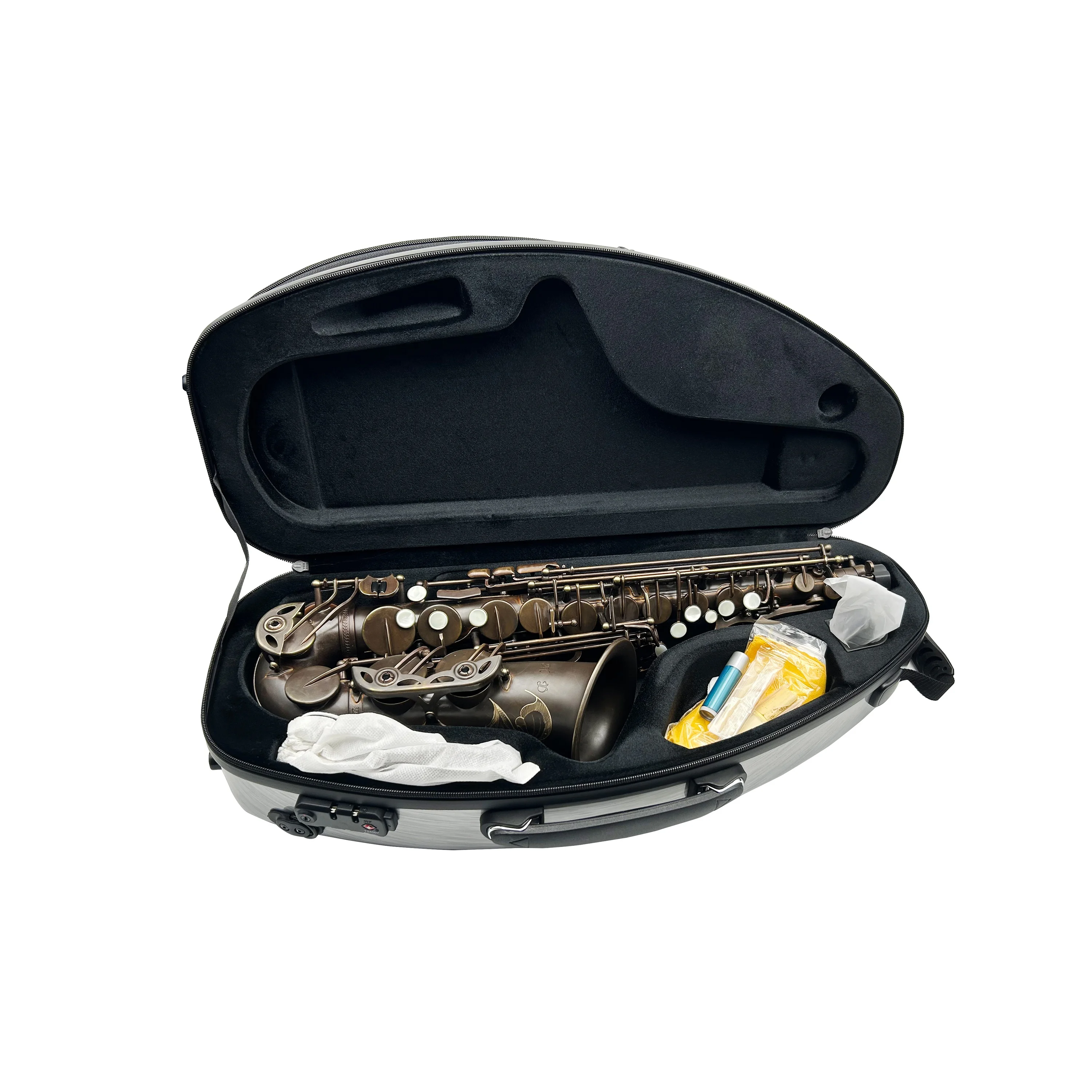 Professional Alto Saxophone JYAS112VGBKGC Vintage Black Color Gold Copper Tone Adjustable Woodwind Instrument
Professional Alto Saxophone JYAS112VGBKGC Vintage Black Color Gold Copper Tone Adjustable Woodwind Instrument