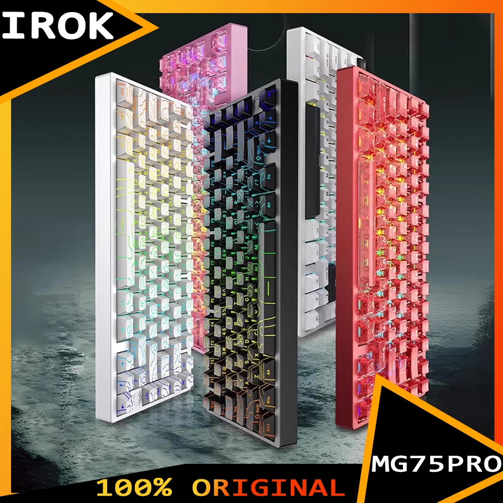 IROK MG75 PRO Mechanical Keyboard Magnetic Switch Hot Swap Aluminum RT0.005 RGB 81 Keys Custom Keyboard PC Gamer Accessory Gifts
IROK MG75 PRO Mechanical Keyboard Magnetic Switch Hot Swap Aluminum RT0.005 RGB 81 Keys Custom Keyboard PC Gamer Accessory Gifts