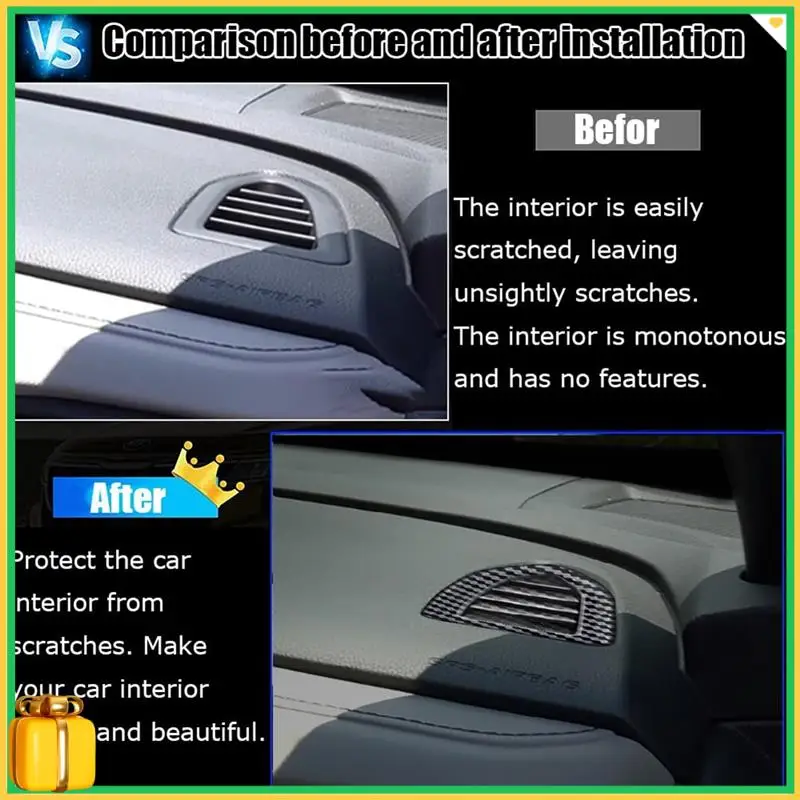 Premium For Subaru Forester 2025 Dashboard Side Air Condition Vent Outlet Cover Trim Interior Accessories Carbon Fiber
Premium For Subaru Forester 2025 Dashboard Side Air Condition Vent Outlet Cover Trim Interior Accessories Carbon Fiber