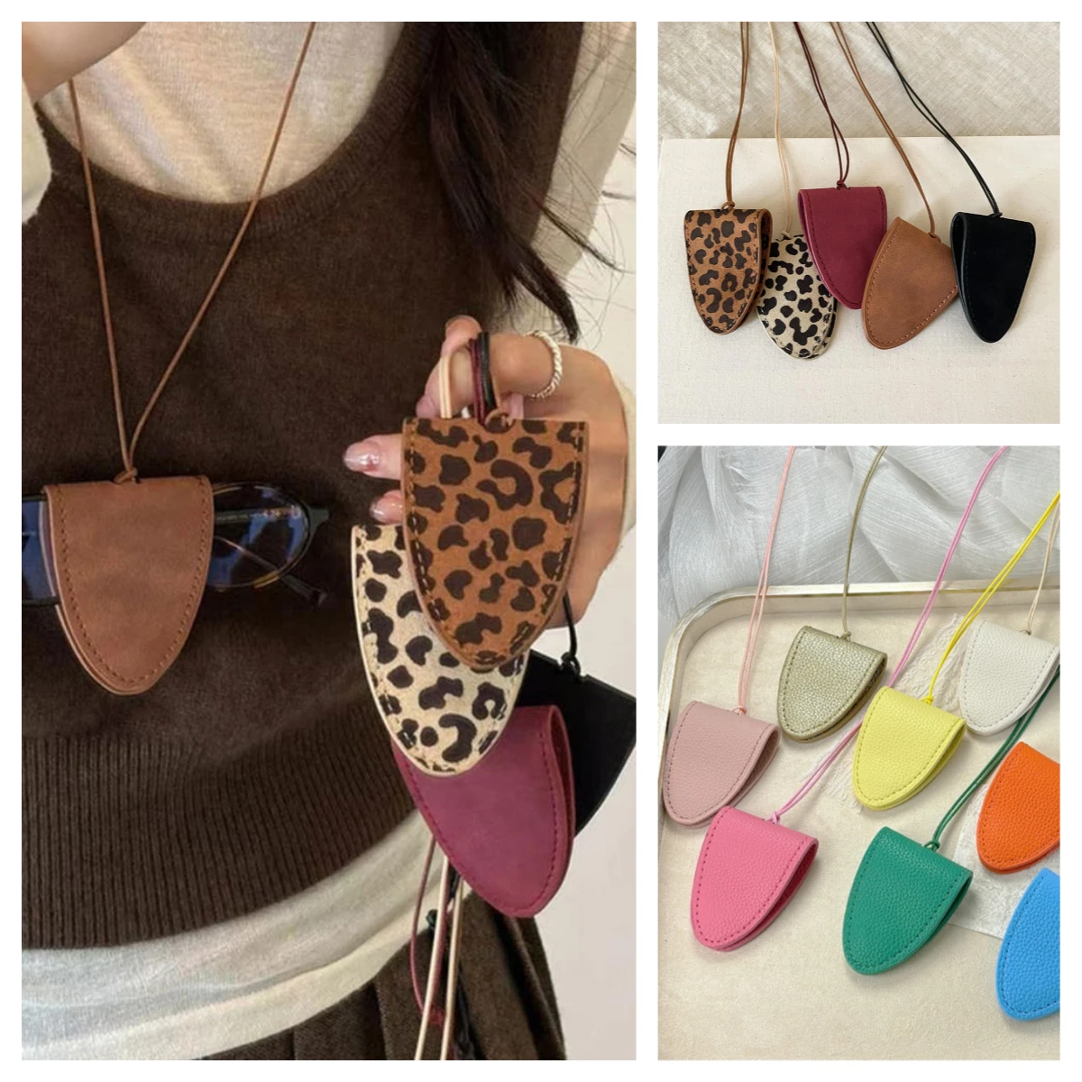 2025 New Fashion Portable Sunglasses Case PU Leather Magnetic Neck Hanging Glasses Bag Necklace Trendy Glasses Clip Pendant
2025 New Fashion Portable Sunglasses Case PU Leather Magnetic Neck Hanging Glasses Bag Necklace Trendy Glasses Clip Pendant