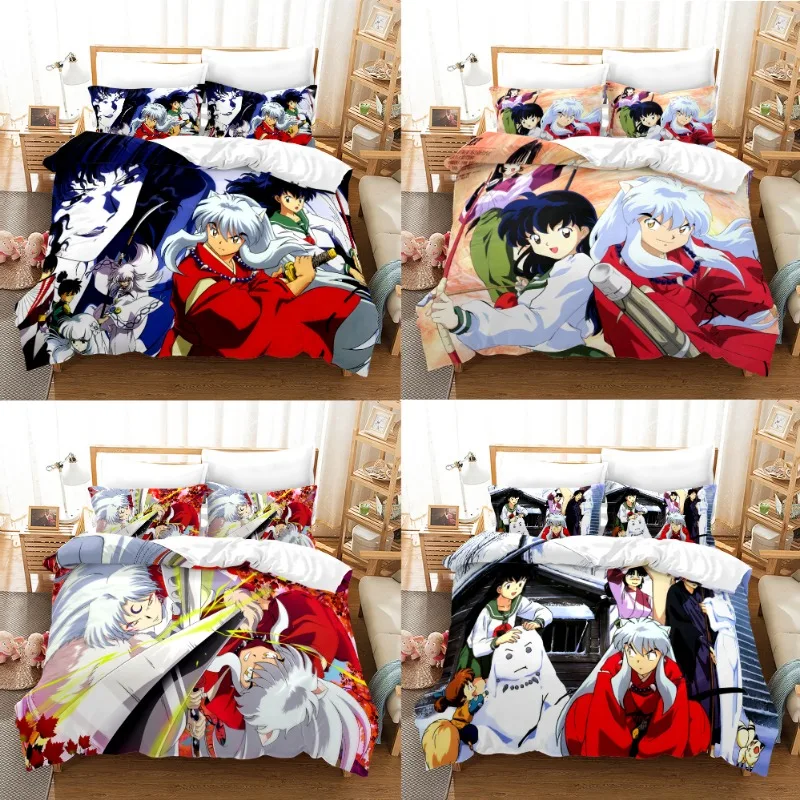 Inuyasha Bedding Sets Anime Figure Inuyasha Sesshoumaru Harajuku 3D Print Duvet Cover with Pillowcase Queen King Size Bed Linen
Inuyasha Bedding Sets Anime Figure Inuyasha Sesshoumaru Harajuku 3D Print Duvet Cover with Pillowcase Queen King Size Bed Linen