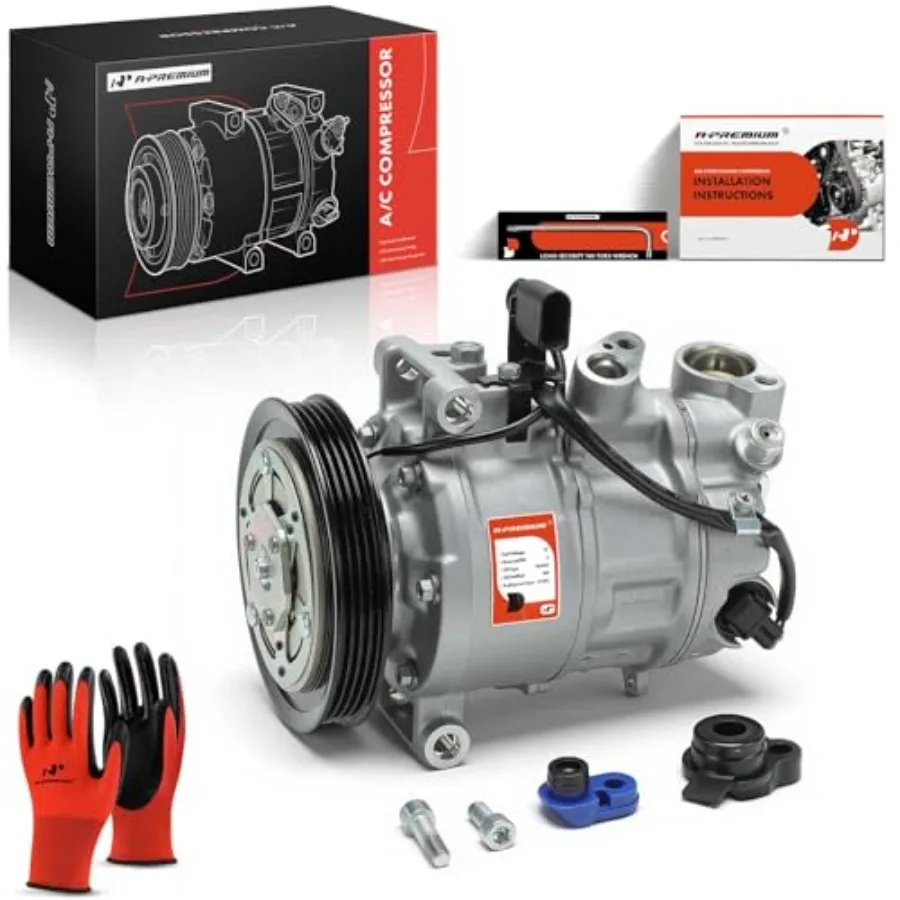 AC compressor with clutch for Audi Q7/Q8 and Porsche Cayenne/Panamera; aluminum housing; black finish; direct-fit OEM replaceme
AC compressor with clutch for Audi Q7/Q8 and Porsche Cayenne/Panamera; aluminum housing; black finish; direct-fit OEM replaceme