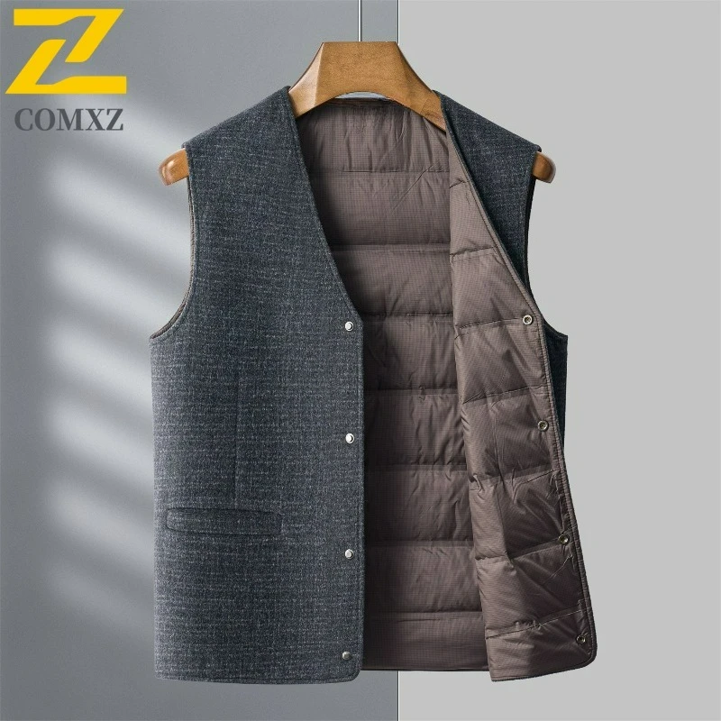 COMXZ Down Sleeveless Vest New Fashion Classics Outdoor Office Thickening Warm Waistcoat Premium Business Leisure Daily Gilet
COMXZ Down Sleeveless Vest New Fashion Classics Outdoor Office Thickening Warm Waistcoat Premium Business Leisure Daily Gilet