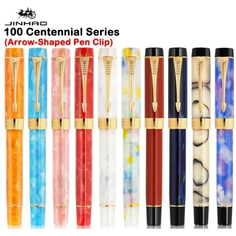 JINHAO 100 Centennial Resin Fountain Pen with Golden Arrow Clip – Luxury Business Office School Stationery Set – Smooth
JINHAO 100 Centennial Resin Fountain Pen with Golden Arrow Clip – Luxury Business Office School Stationery Set – Smooth