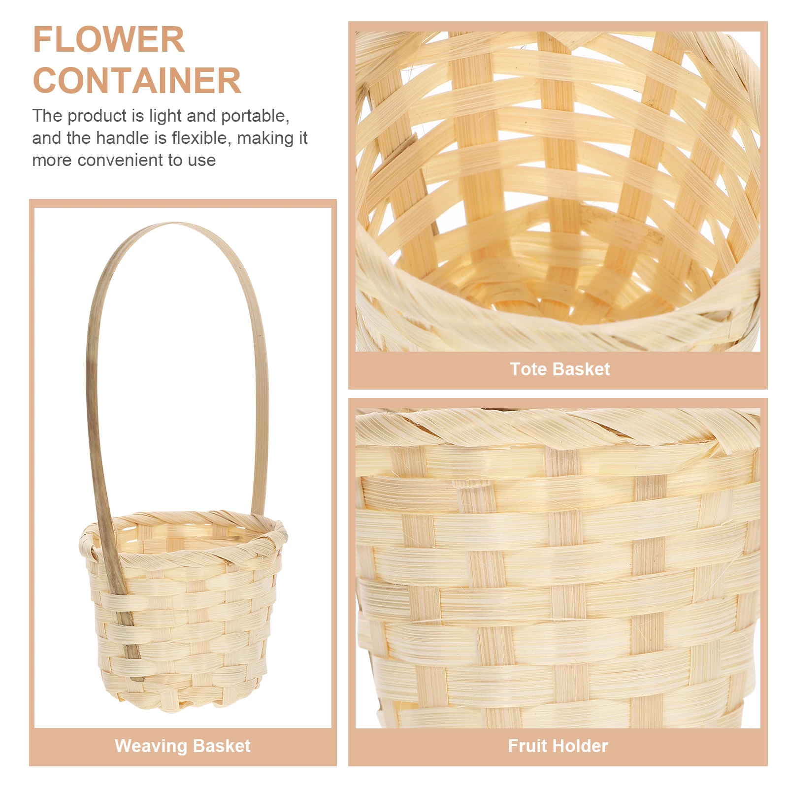 8pcs Woven Baskets Storage Decorative Flower Arrangement Multifunctional Burlap Handmade Mini Bamboo Basket Gift Party Candy
8pcs Woven Baskets Storage Decorative Flower Arrangement Multifunctional Burlap Handmade Mini Bamboo Basket Gift Party Candy