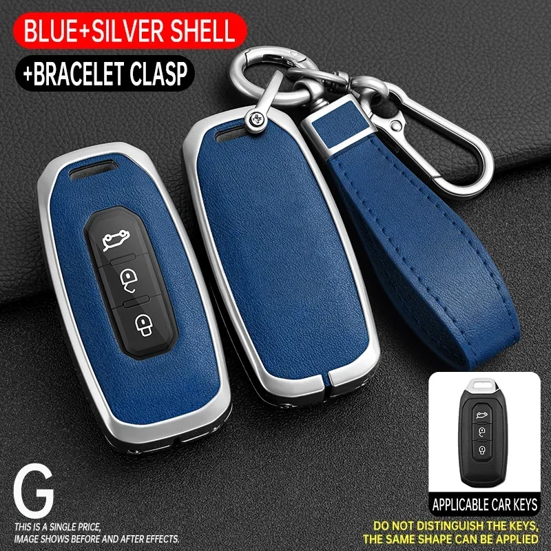 Leather Zinc Alloy Car Smart Remote Key Cover Case For Ford Territory EV Bag Shell Holder Protector Car Accessories
Leather Zinc Alloy Car Smart Remote Key Cover Case For Ford Territory EV Bag Shell Holder Protector Car Accessories