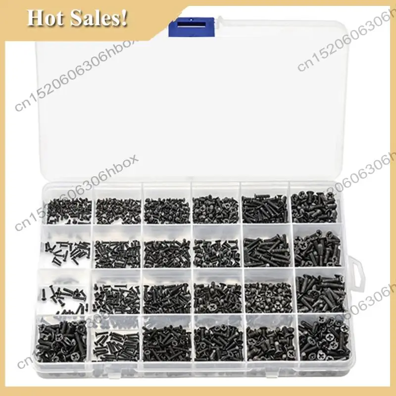 -HOPE 720Pcs Countersunk Flat Head Mini Screw Set M1.4 M1.7 M2 M2.5 M3 Carbon Steel Computer Notebook Laptop Screws Kit
-HOPE 720Pcs Countersunk Flat Head Mini Screw Set M1.4 M1.7 M2 M2.5 M3 Carbon Steel Computer Notebook Laptop Screws Kit