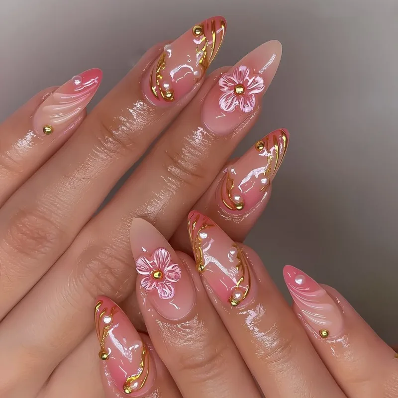 24 Pcs Summer Press on Nails with Glue 3D Flowers Nail Tips Almond Cute False Nails for Girls Aesthetic Glued Nails Removable
24 Pcs Summer Press on Nails with Glue 3D Flowers Nail Tips Almond Cute False Nails for Girls Aesthetic Glued Nails Removable