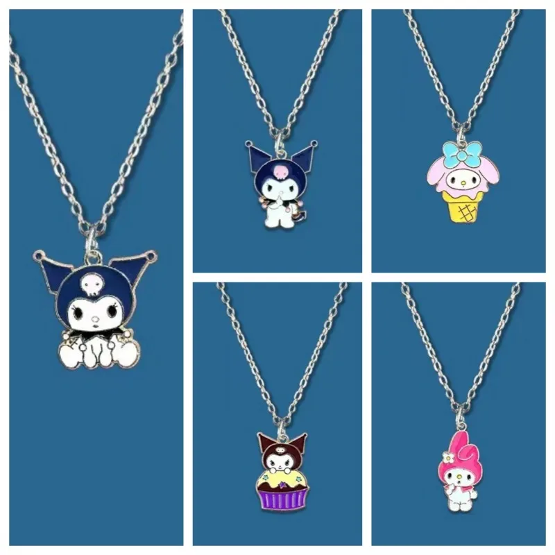Sanrio Kuromi Necklace Cartoon Anime Character Merchandise My Melody Decoration Pendant Cute Cinnamoroll Children Birthday Gifts 
Sanrio Kuromi Necklace Cartoon Anime Character Merchandise My Melody Decoration Pendant Cute Cinnamoroll Children Birthday Gifts