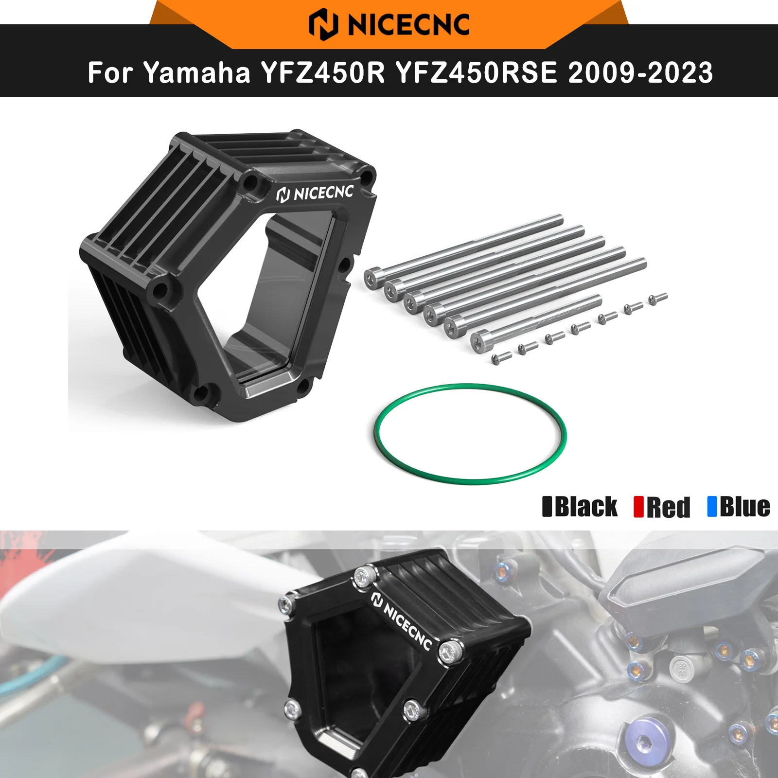 NICECNC For Yamaha YFZ450R 2009-2023 ATV Oil Cover For Yamaha YFZ450RSE Replaces 18P-15423-00-00 Aluminum Heat Sink Design
NICECNC For Yamaha YFZ450R 2009-2023 ATV Oil Cover For Yamaha YFZ450RSE Replaces 18P-15423-00-00 Aluminum Heat Sink Design