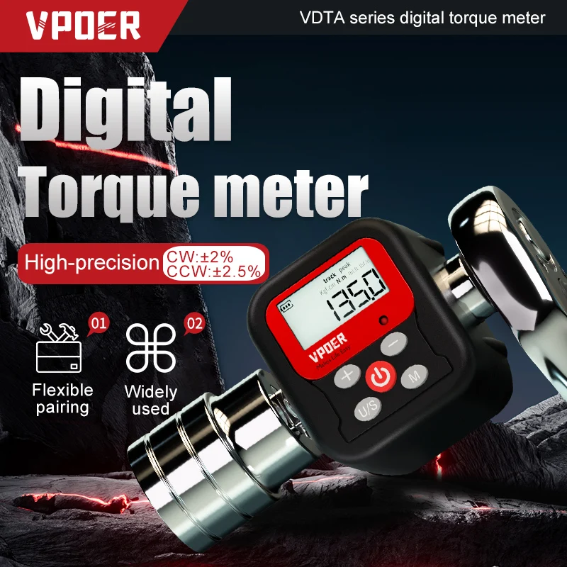 Digital Torque Wrench Adapter - Precision Electronic Torque Tool Converter and Meter with1/4'' 3/8'' 1/2 '' for Bike Car Repair
Digital Torque Wrench Adapter - Precision Electronic Torque Tool Converter and Meter with1/4'' 3/8'' 1/2 '' for Bike Car Repair