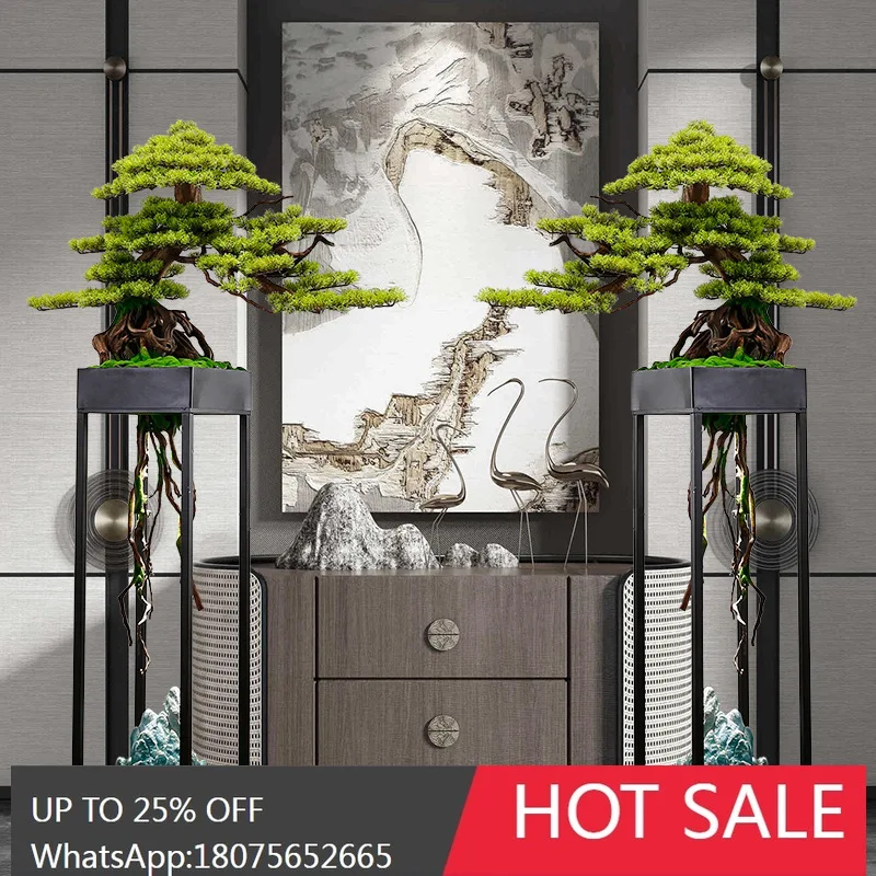 HLZ Chinese Style Creative Artificial Welcoming Pine Ornament Large Floor-standing Landscaping Clubhouse Opening Ornament
HLZ Chinese Style Creative Artificial Welcoming Pine Ornament Large Floor-standing Landscaping Clubhouse Opening Ornament