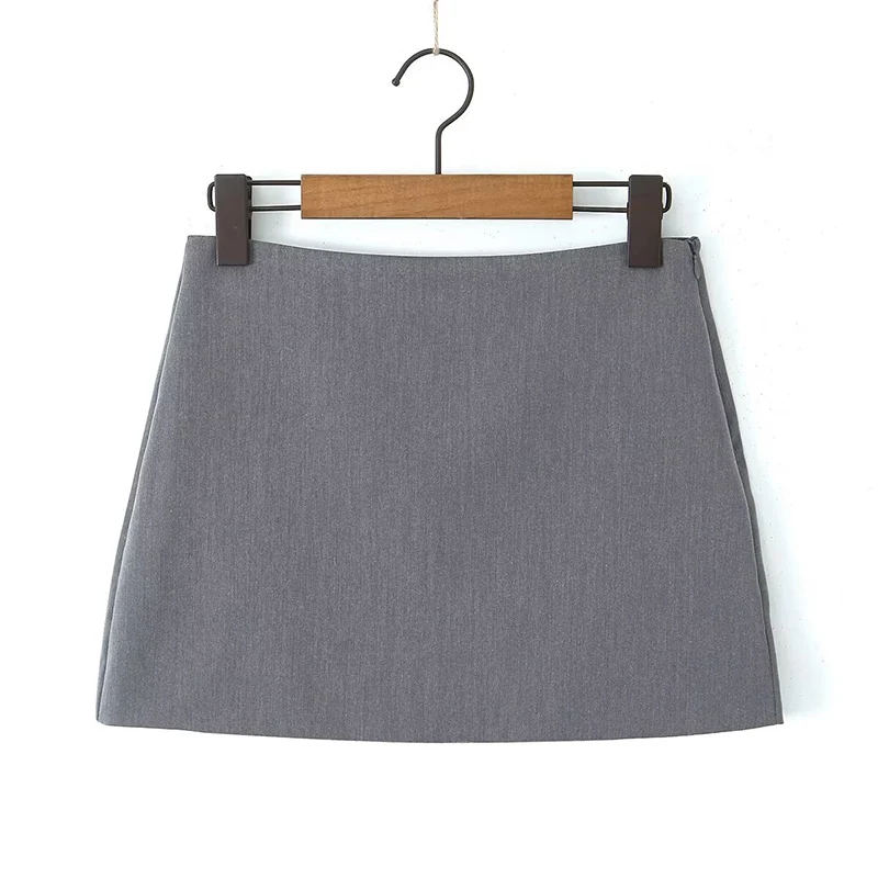 KUCLUT Women Fashion Chic Grey Skirts Female Side Zipper Mini Skirts Ladies Casual Faldas
KUCLUT Women Fashion Chic Grey Skirts Female Side Zipper Mini Skirts Ladies Casual Faldas