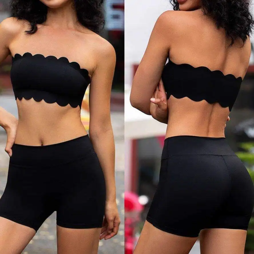 Lace Sports Bra Top Women's Fitness Yoga Shorts Wave Anti-Slip Band Gymnastics Outfit Breathable Quick Dry Nylon Shorts
Lace Sports Bra Top Women's Fitness Yoga Shorts Wave Anti-Slip Band Gymnastics Outfit Breathable Quick Dry Nylon Shorts