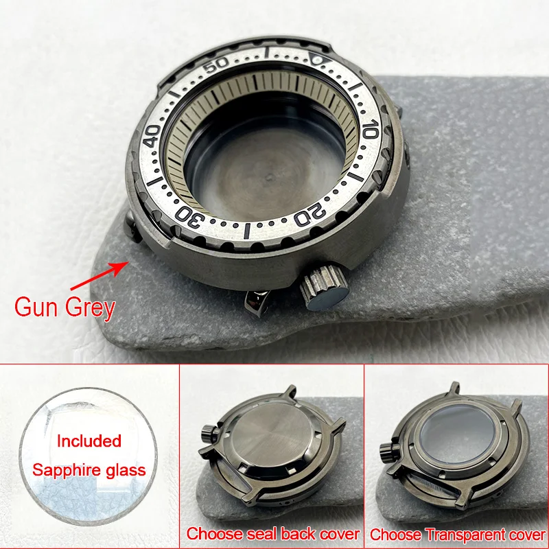 Корпус часов 47 мм с пистолетом, серым тунцом, консервированный циферблат NH35, сапфировое стекло, подходит для NH34 NH35 NH36 4R 7S, детали мода с автоматическим механизмом по индивидуальному заказу
Корпус часов 47 мм с пистолетом, серым тунцом, консервированный циферблат NH35, сапфировое стекло, подходит для NH34 NH35 NH36 4R 7S, детали мода с автоматическим механизмом по индивидуальному заказу