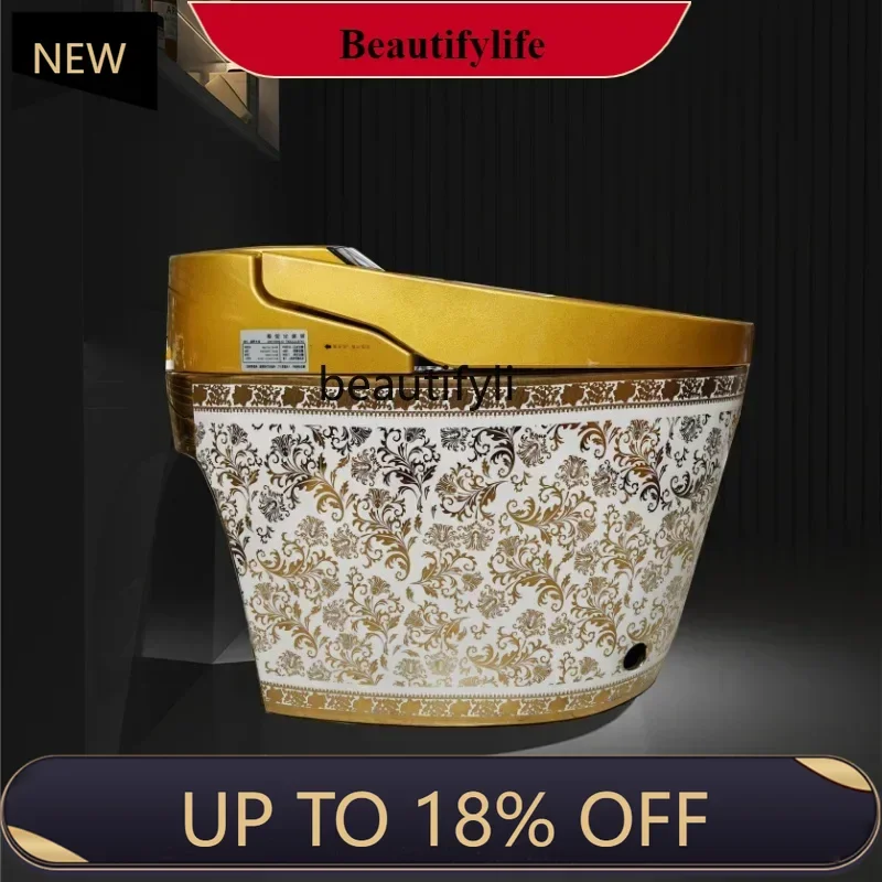 Z189 European-style household integrated golden smart toilet fully automatic no water pressure limit household
Z189 European-style household integrated golden smart toilet fully automatic no water pressure limit household