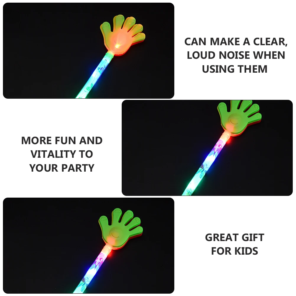 5pcs Luminous Hand Flash Palms Glow Party Concert Props Plastic Light-Up Five Finger Clapper Noisemaker For
5pcs Luminous Hand Flash Palms Glow Party Concert Props Plastic Light-Up Five Finger Clapper Noisemaker For