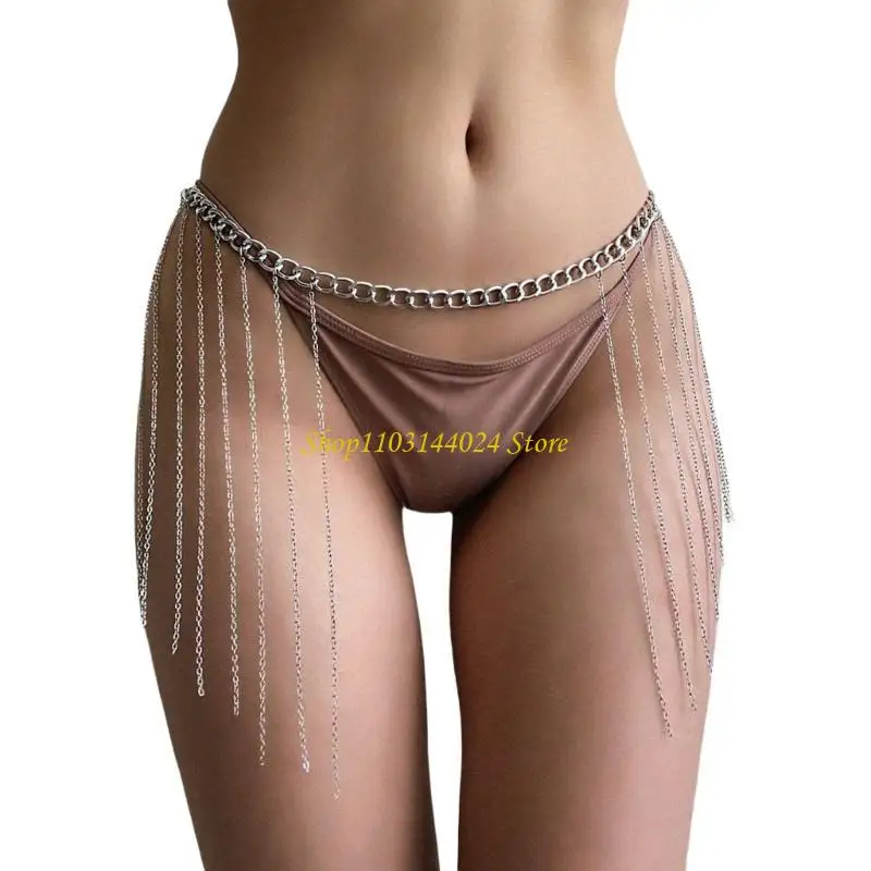 N5KE Metallic Body Chain Jewelry Long Tassels Waist Belt for Women Evening Dance Belly Decoration Hip Ornament
N5KE Metallic Body Chain Jewelry Long Tassels Waist Belt for Women Evening Dance Belly Decoration Hip Ornament