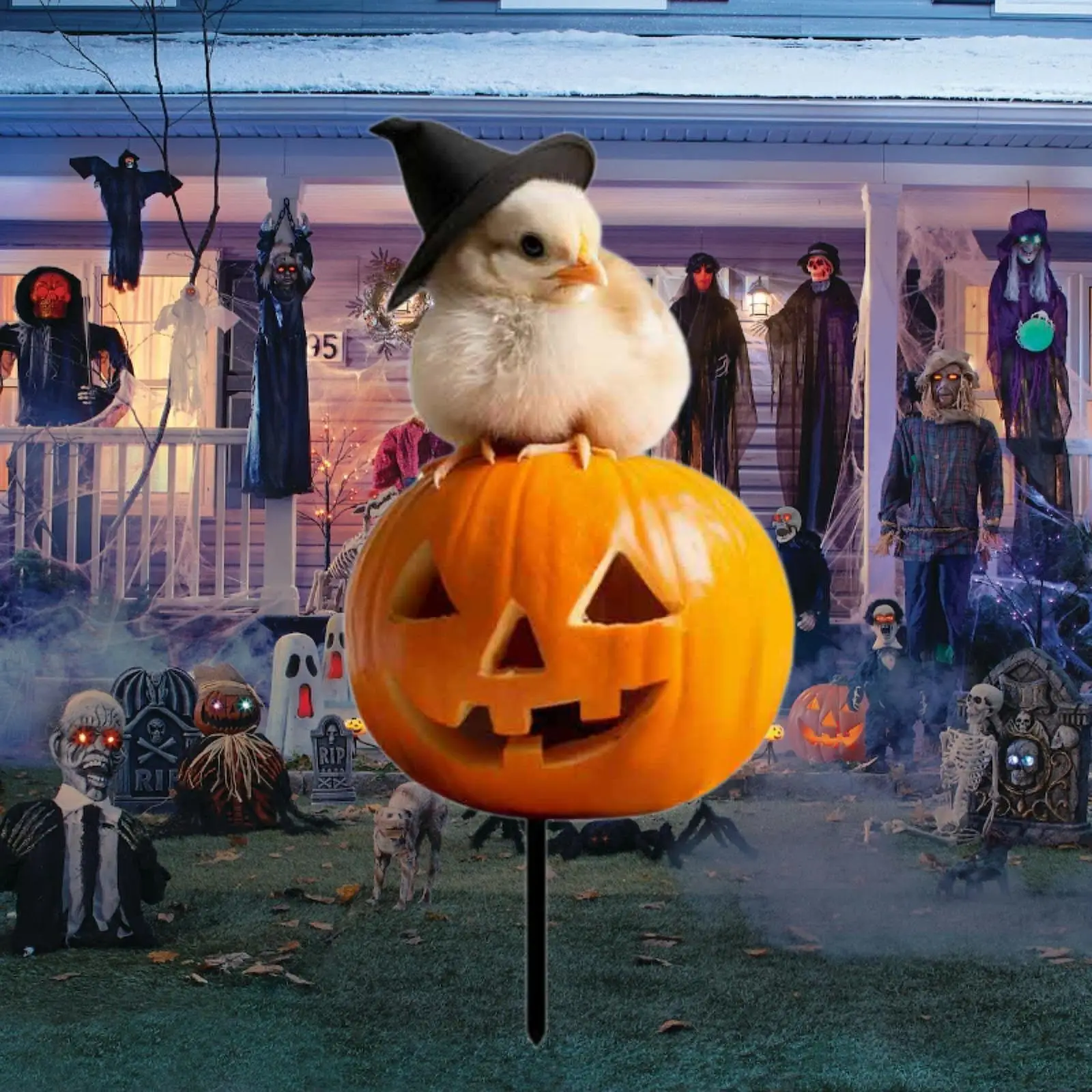 Halloween Garden Stake Iron Pumpkin Chicken Yard Figure Ornament for Outdoor Lawn Patio Decoration Props
Halloween Garden Stake Iron Pumpkin Chicken Yard Figure Ornament for Outdoor Lawn Patio Decoration Props