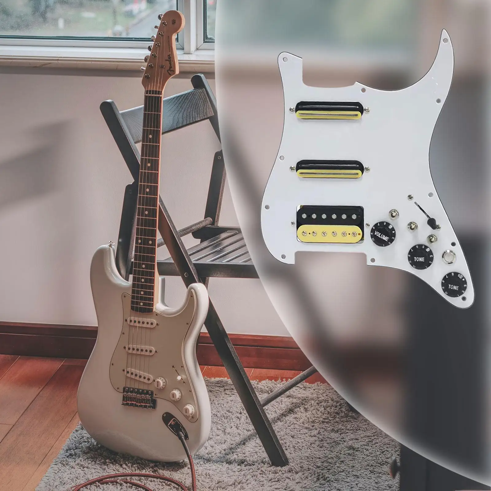 Prewired ST Pickguard ST Pickup Practical Musical Instrument Parts Scratchplate
Prewired ST Pickguard ST Pickup Practical Musical Instrument Parts Scratchplate