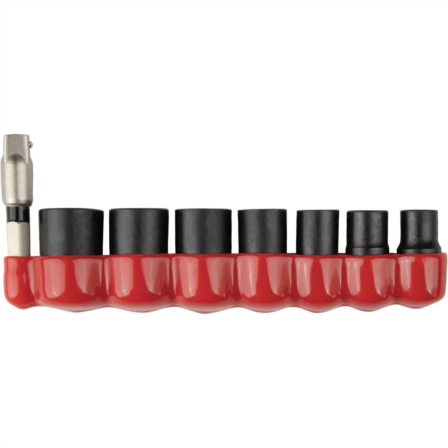 8 Pc 1/4 Inch Drive 6-Point Metric Impact Socket Set With Standard Socket Adapter Heat-Treated Alloy Steel Black Oxide Coated
8 Pc 1/4 Inch Drive 6-Point Metric Impact Socket Set With Standard Socket Adapter Heat-Treated Alloy Steel Black Oxide Coated