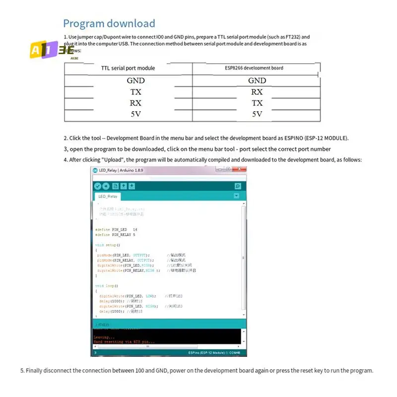 Модуль реле A13E ESP-07, 4-полосный модуль WIFI, источник питания переменного/постоянного тока ESP8266, макетная плата, модуль вторичной разработки
Модуль реле A13E ESP-07, 4-полосный модуль WIFI, источник питания переменного/постоянного тока ESP8266, макетная плата, модуль вторичной разработки