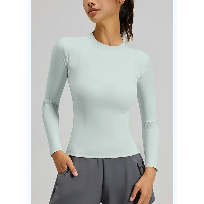 Women Crew Neck Slim Fit Long Sleeve Yoga Top Naked Feeling Breathable Solid Color Versatile Sports T-Shirt for Running Fitness
Women Crew Neck Slim Fit Long Sleeve Yoga Top Naked Feeling Breathable Solid Color Versatile Sports T-Shirt for Running Fitness