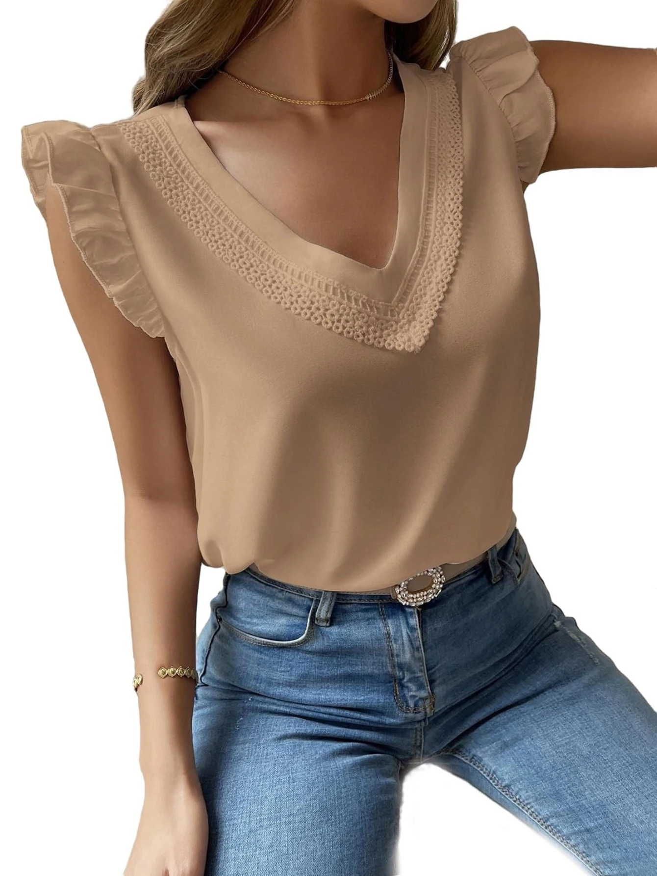 Chiffon Top for Women Casual Clothing Ruffle Short Sleeve Blouse Girls Shirt Tops Solid
Chiffon Top for Women Casual Clothing Ruffle Short Sleeve Blouse Girls Shirt Tops Solid
