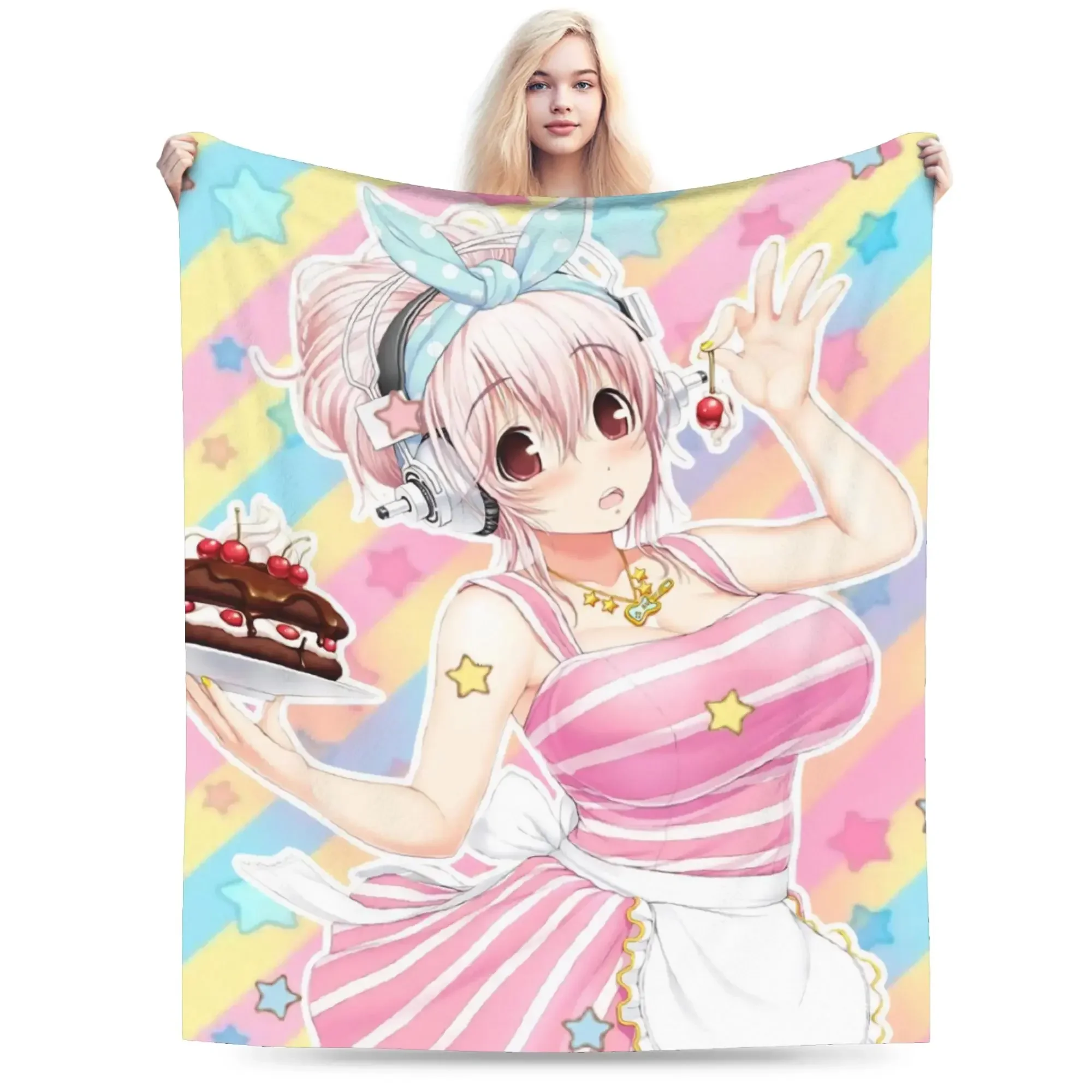 Плед Super Sonico: Теплый, мягкий, плюшевый, фланелевый, для дивана, кресла, кровати. Идеально подходит для мальчиков и девочек.
Плед Super Sonico: Теплый, мягкий, плюшевый, фланелевый, для дивана, кресла, кровати. Идеально подходит для мальчиков и девочек.