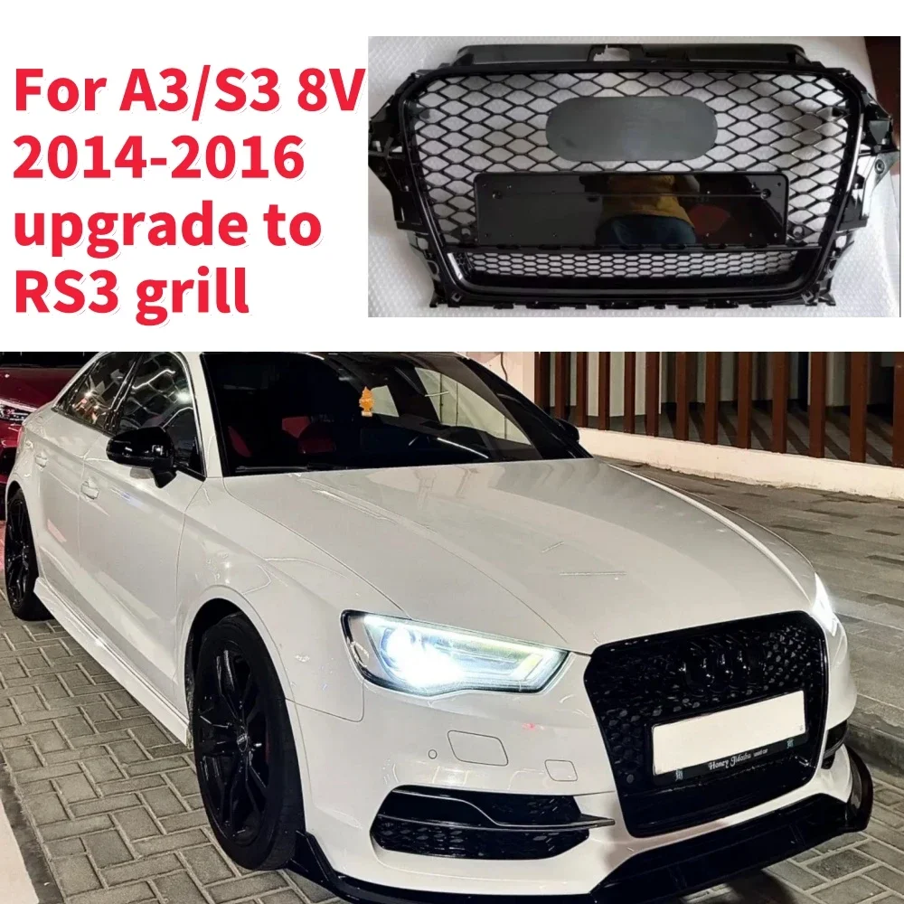 Racing Grills Front Hood Grille Car Front Bumper Grill Center Grille for RS3 Grill for A3/S3 8V 2014-2016
Racing Grills Front Hood Grille Car Front Bumper Grill Center Grille for RS3 Grill for A3/S3 8V 2014-2016