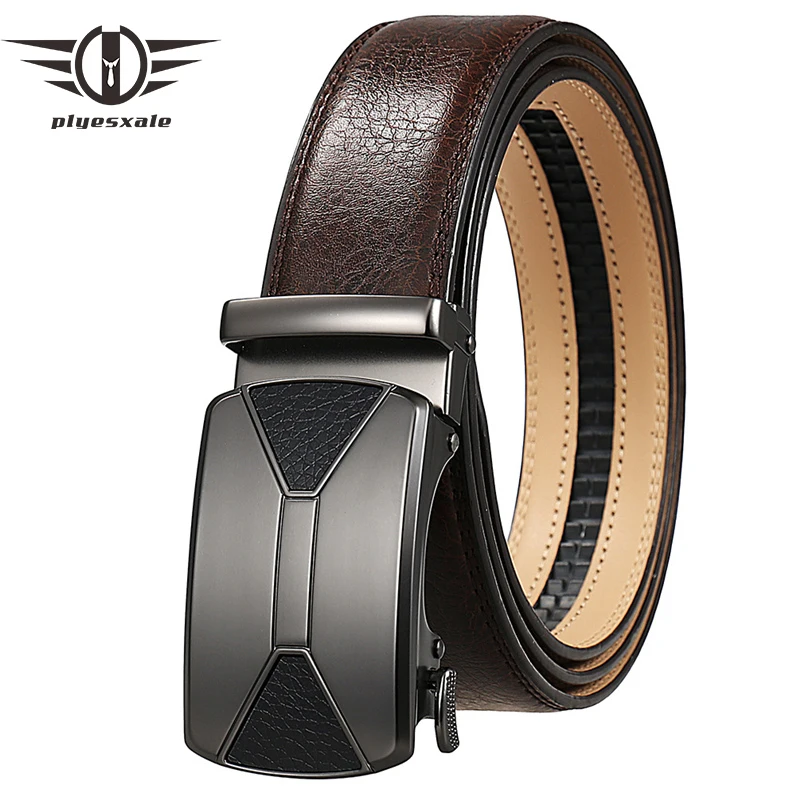 Plyesxale Fashion Design Belt For Man Automatic Buckle Cowskin Leather Man Belt Brand Trouser Waist Belts Black Dark Brown B734
Plyesxale Fashion Design Belt For Man Automatic Buckle Cowskin Leather Man Belt Brand Trouser Waist Belts Black Dark Brown B734