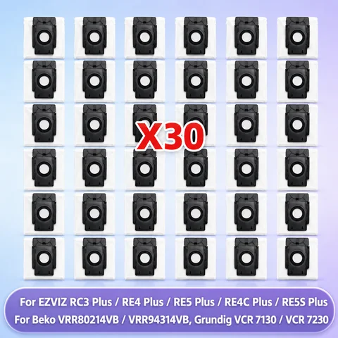 Dust Bag Fit For Beko VRR80214VB/VRR94314VB,Grundig VCR 7130/VCR 7230,EZVIZ RC3 Plus/RE4 Plus/RE5 Plus/RE4C Plus/RE5S Plus Parts