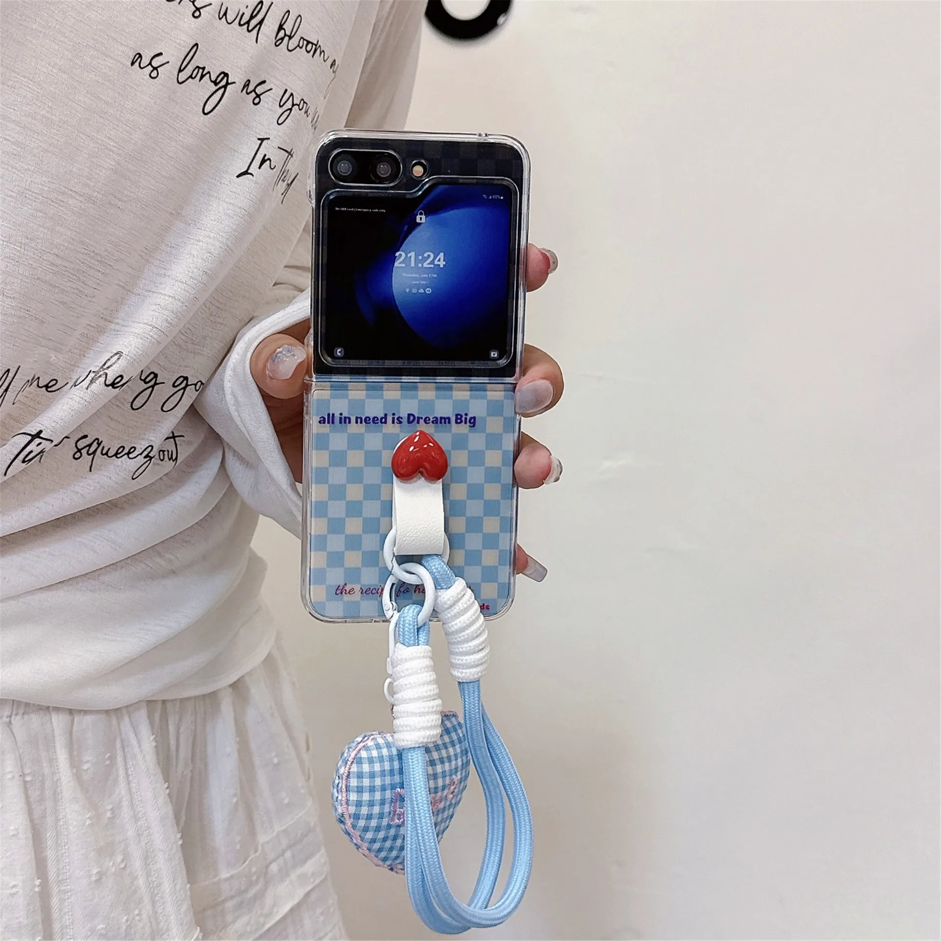 Blue Checkered Phone Case for Samsung Galaxy Z Flip 6 5 4 3 Protective Back Cover for ZFlip4 ZFlip5 ZFlip6 Case Shell
Blue Checkered Phone Case for Samsung Galaxy Z Flip 6 5 4 3 Protective Back Cover for ZFlip4 ZFlip5 ZFlip6 Case Shell