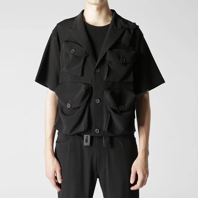 YOJI OOAK оригинальный дизайн японский триацетат с несколькими карманами в рабочем стиле с выдолбленной спинкой японский жилет мужская мода
YOJI OOAK оригинальный дизайн японский триацетат с несколькими карманами в рабочем стиле с выдолбленной спинкой японский жилет мужская мода