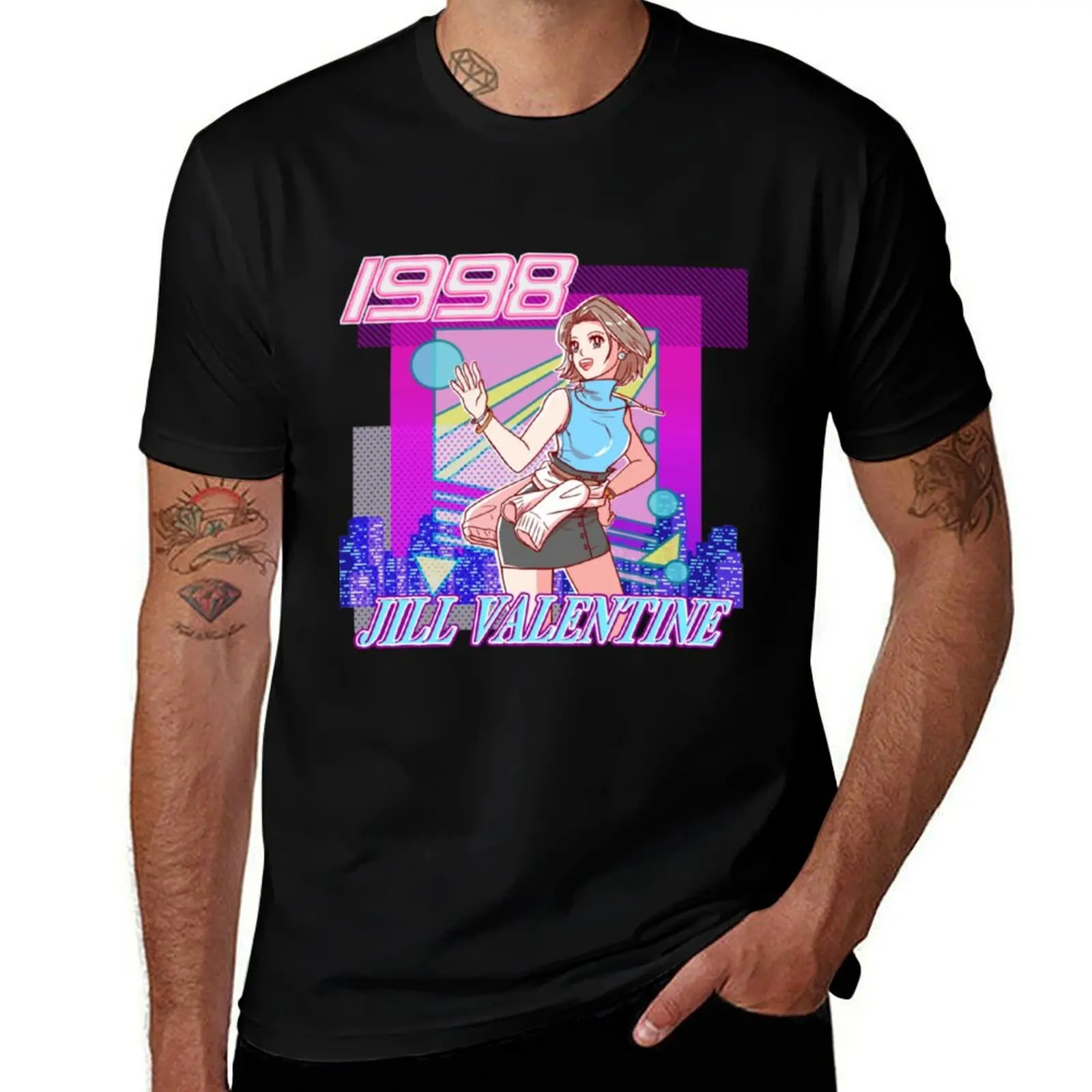 Vaporwave Jill Valentine T-Shirt Basic Solid Color Casual Tee Shirt
Vaporwave Jill Valentine T-Shirt Basic Solid Color Casual Tee Shirt