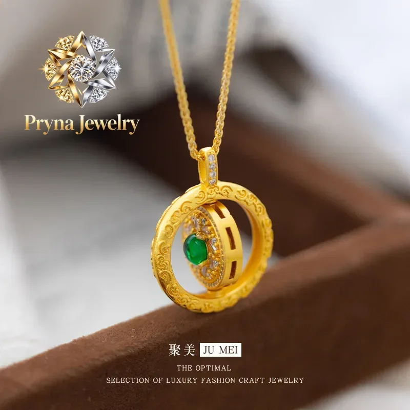 Pryna Jewelry 24K Gold (AU999) Reversible Tathagata Baby Pendant | Gilt Sitting Buddha with 360° Rotating Halo, Chiseled Lotus
Pryna Jewelry 24K Gold (AU999) Reversible Tathagata Baby Pendant | Gilt Sitting Buddha with 360° Rotating Halo, Chiseled Lotus