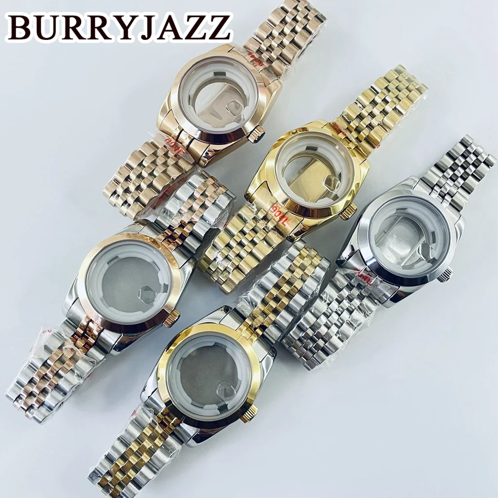 BURRYJAZZ 31mm NH05 NH06 Watch Case Silver Rose Gold Stainless Steel Case With Sapphire Crysta Waterproof
BURRYJAZZ 31mm NH05 NH06 Watch Case Silver Rose Gold Stainless Steel Case With Sapphire Crysta Waterproof