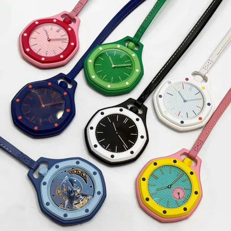 Royi Store Pocket Watch Contrast Color Large Dial Hollow Niche Design Men's and Women's Quartz Watches Colorful
Royi Store Pocket Watch Contrast Color Large Dial Hollow Niche Design Men's and Women's Quartz Watches Colorful