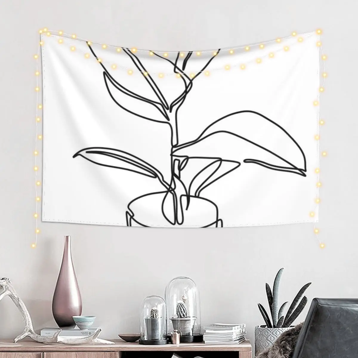 Line Art Potted Plant Tapestry Bathroom Decor Korean Room Decor Aesthetics For Room Tapestry
Line Art Potted Plant Tapestry Bathroom Decor Korean Room Decor Aesthetics For Room Tapestry