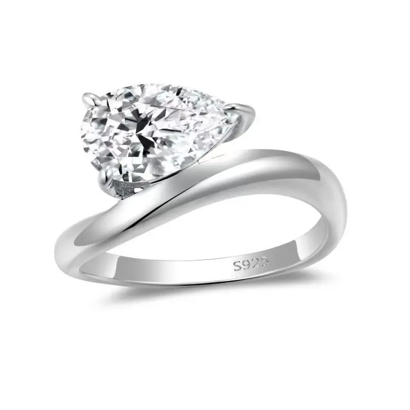 3CT Pear Cut Moissanite Ring S925 Silver Plated 18K Gold Ladies & Men's Solitaire Wedding Ring Gifts High Jewel
3CT Pear Cut Moissanite Ring S925 Silver Plated 18K Gold Ladies & Men's Solitaire Wedding Ring Gifts High Jewel
