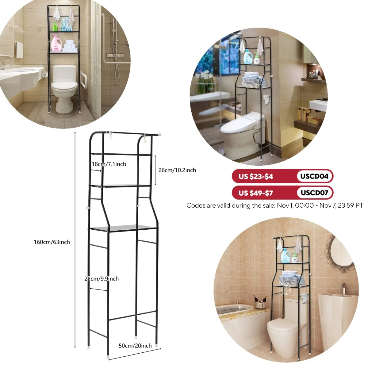 Черный металлический 4-уровневый органайзер над унитазом, компактный органайзер для хранения предметов домашнего обихода в ванной комнате, полки для ванной комнаты
Черный металлический 4-уровневый органайзер над унитазом, компактный органайзер для хранения предметов домашнего обихода в ванной комнате, полки для ванной комнаты