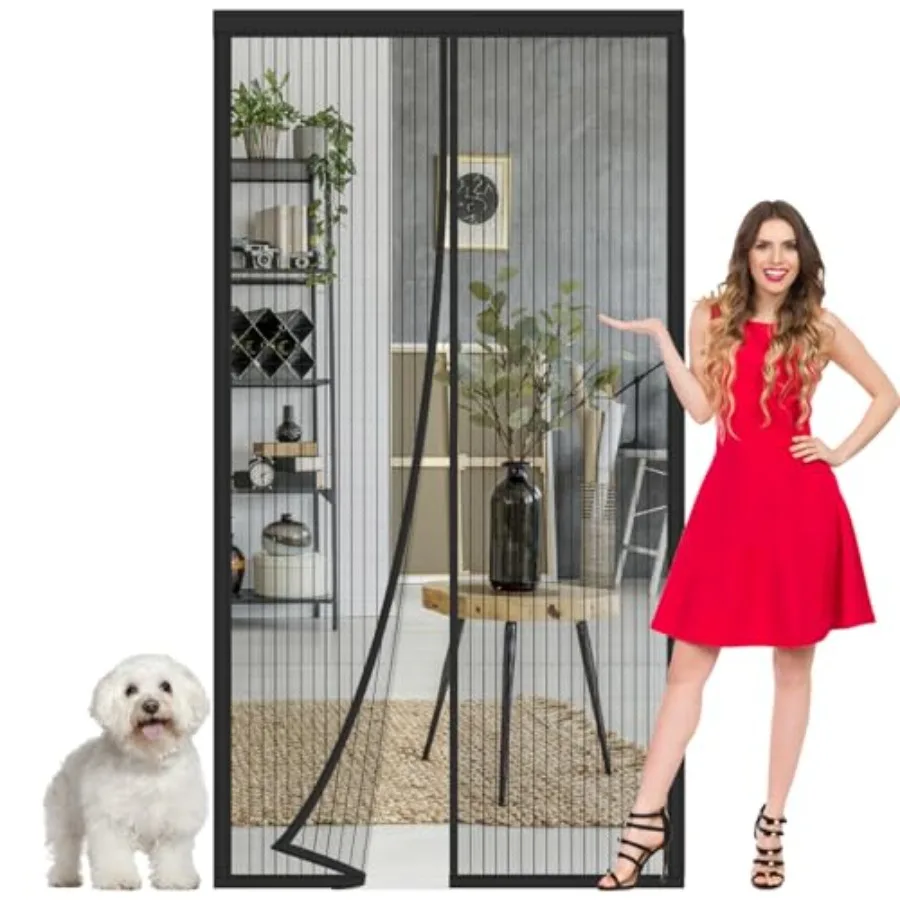 Magnetic Screen Door Mesh Fit 36x82 Inch Door, Keeps Bugs Mosquito Out, Hands Free Heavy Duty Screen for Interior Sliding Door
Magnetic Screen Door Mesh Fit 36x82 Inch Door, Keeps Bugs Mosquito Out, Hands Free Heavy Duty Screen for Interior Sliding Door