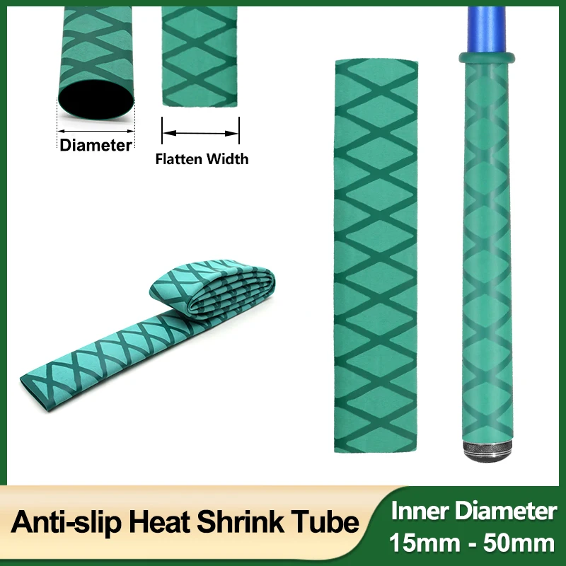 Diameter 15mm ~ 50mm Non-slip Heat Shrink Wrap Tubing Fishing Rod DIY Handle Insulation Waterproof Racket Handle Grip Green 1M
Diameter 15mm ~ 50mm Non-slip Heat Shrink Wrap Tubing Fishing Rod DIY Handle Insulation Waterproof Racket Handle Grip Green 1M