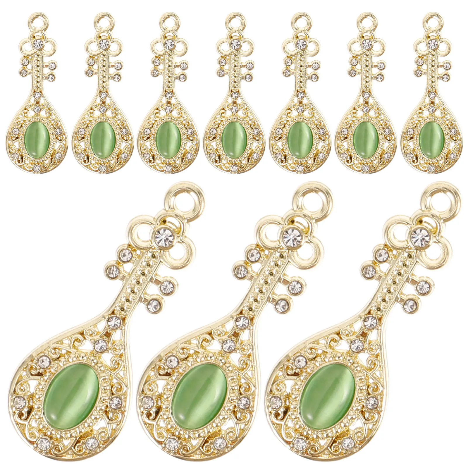 10Pcs Pipa Earring Charms Zinc Alloy Colorful Hanging Pendants DIY Jewelry Making Accessories Necklace Bracelet Decors Handmade
10Pcs Pipa Earring Charms Zinc Alloy Colorful Hanging Pendants DIY Jewelry Making Accessories Necklace Bracelet Decors Handmade